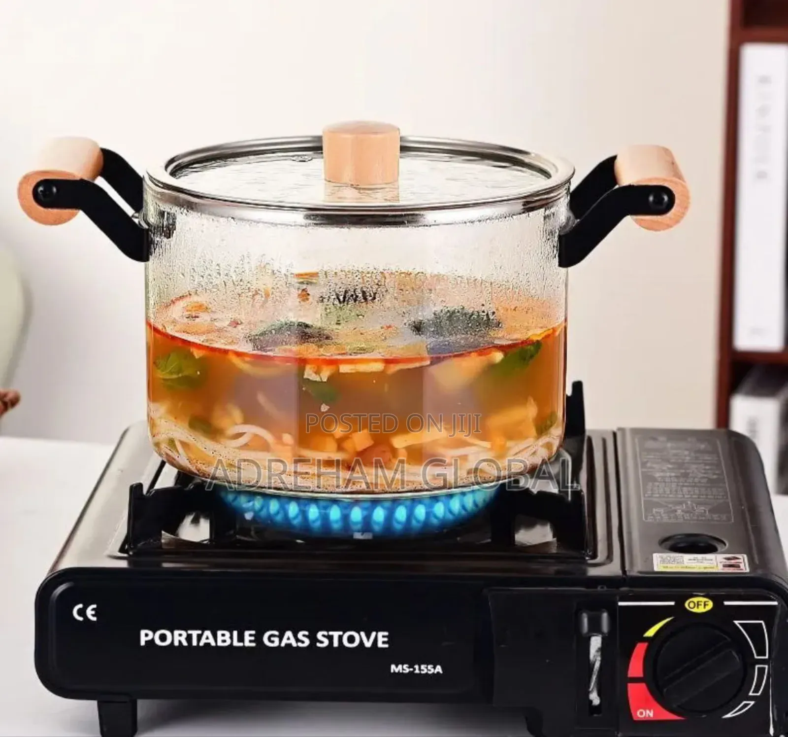 Transparent 3.5l Heat Resistant Borosilicate Glass Pot
