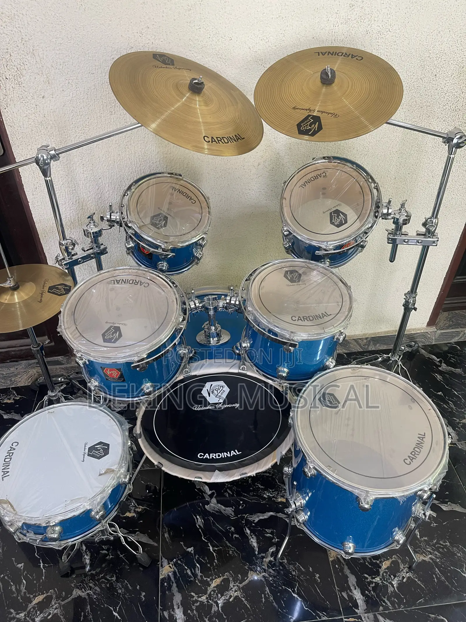 Virgin Cardinal Unbroken Superiority 7 Piece Drum Sets