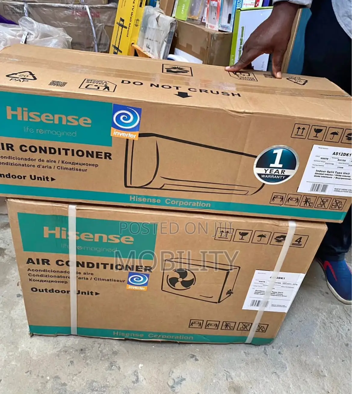 Hisense 1.5 Inverter Ac With Hanger and Kits