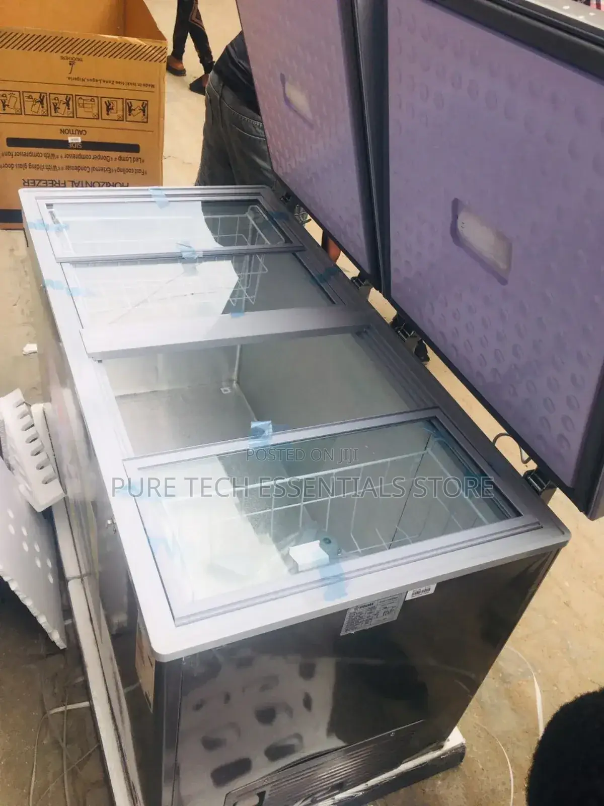 New Snowsea Double Door 500l Freezer 600bd With Inner Glass