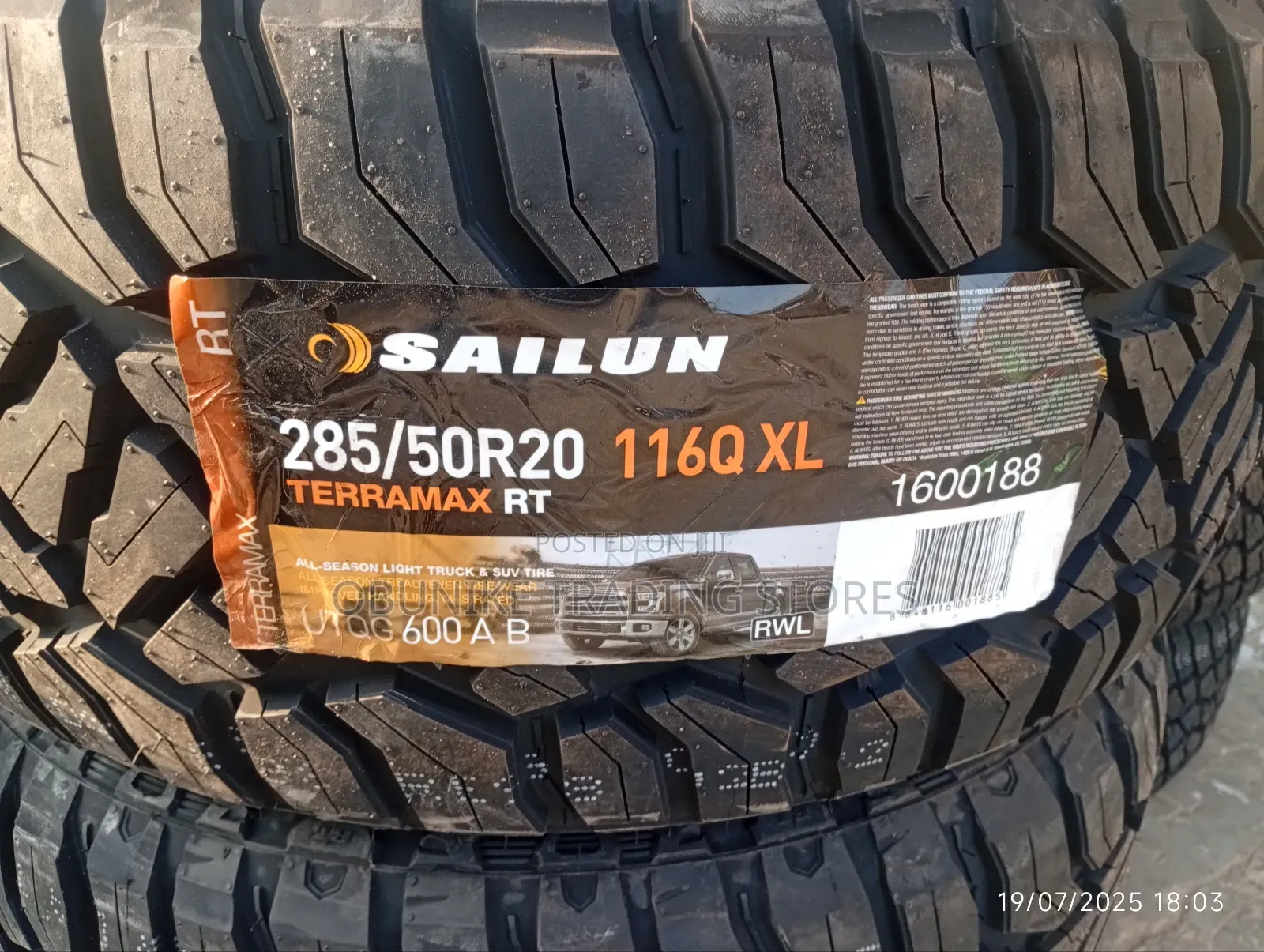 285/50r20 Sailun Tyre