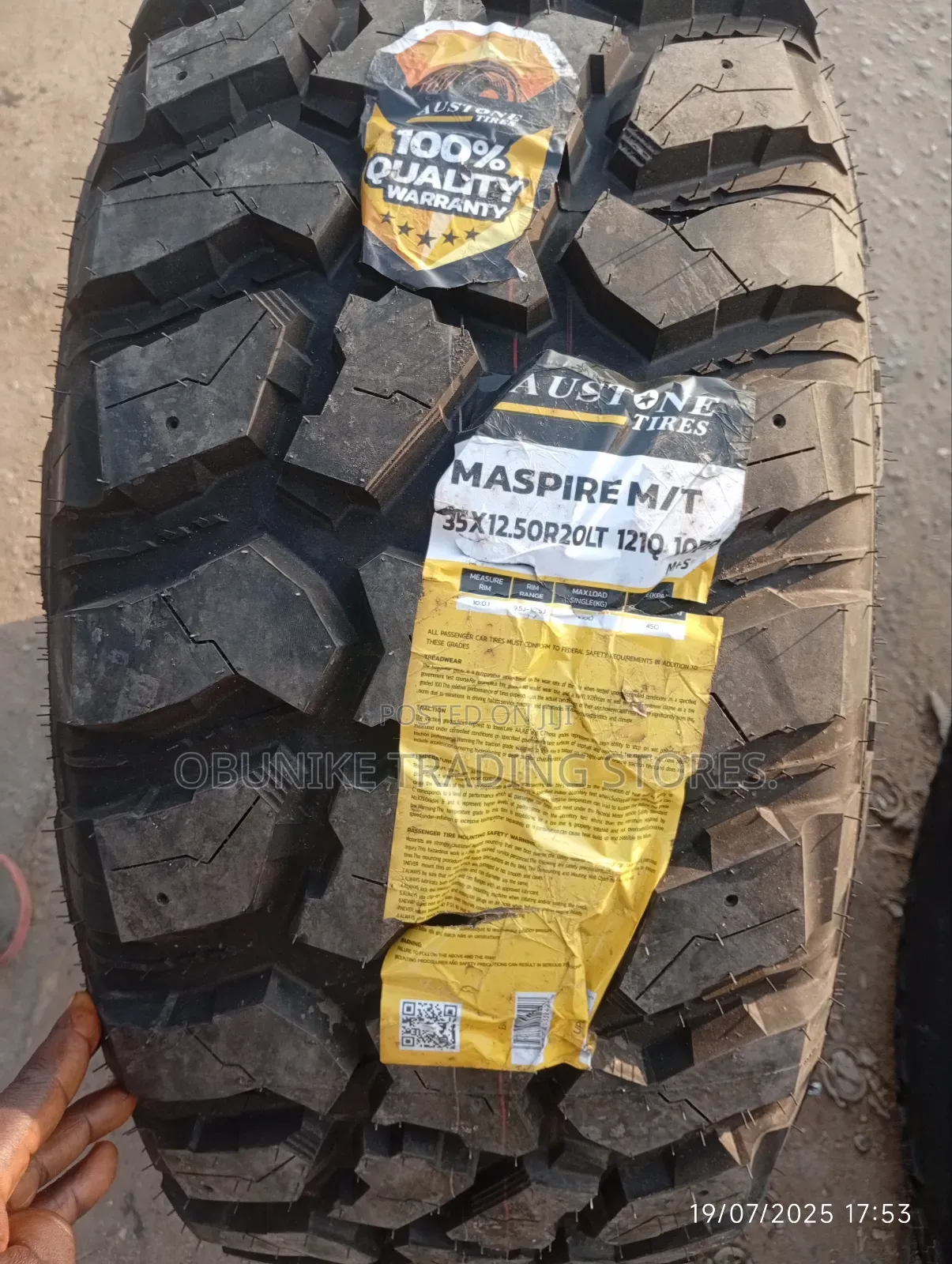 35x12.50r20 Off-Road Tyre