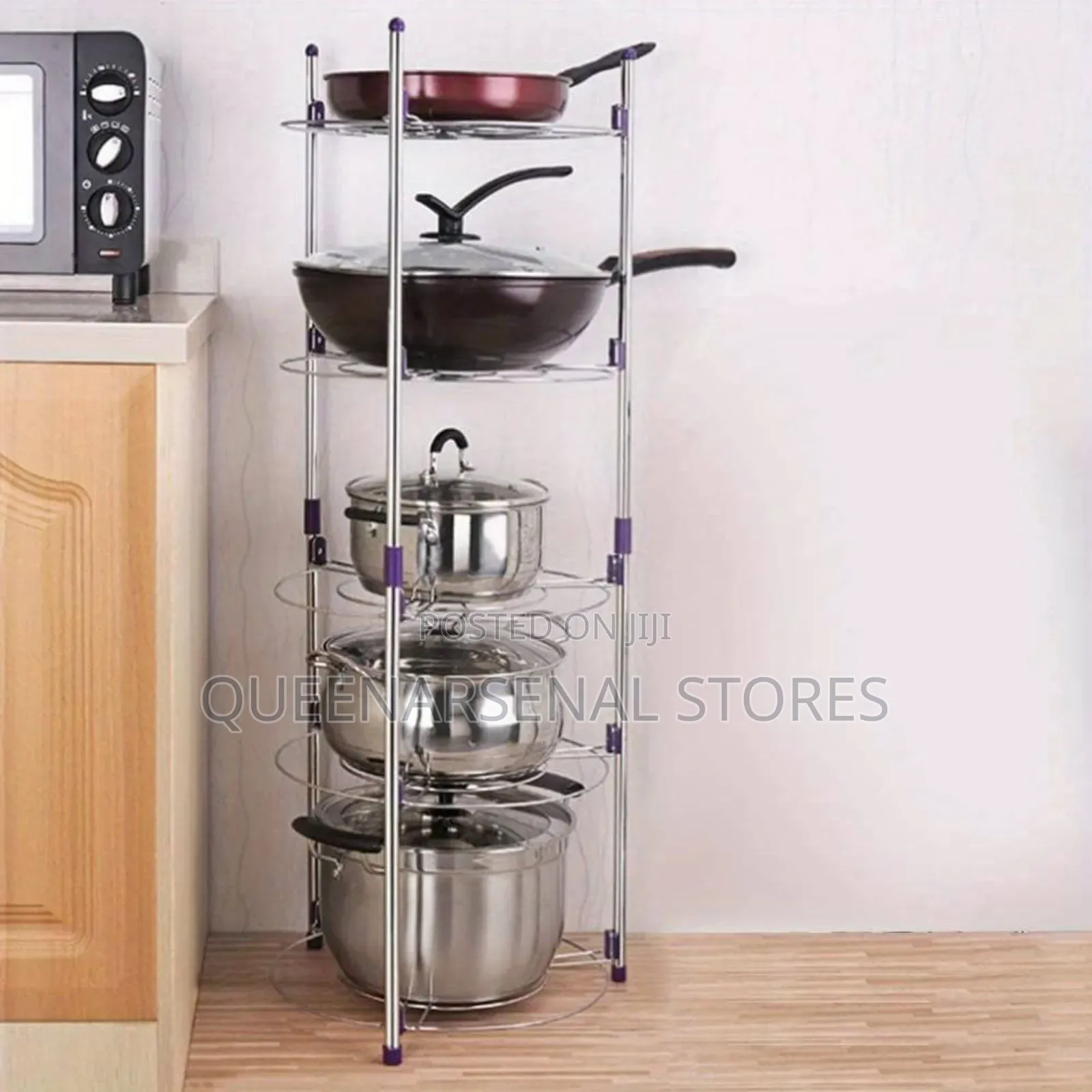 5layer Stainless Steel Pot Rack