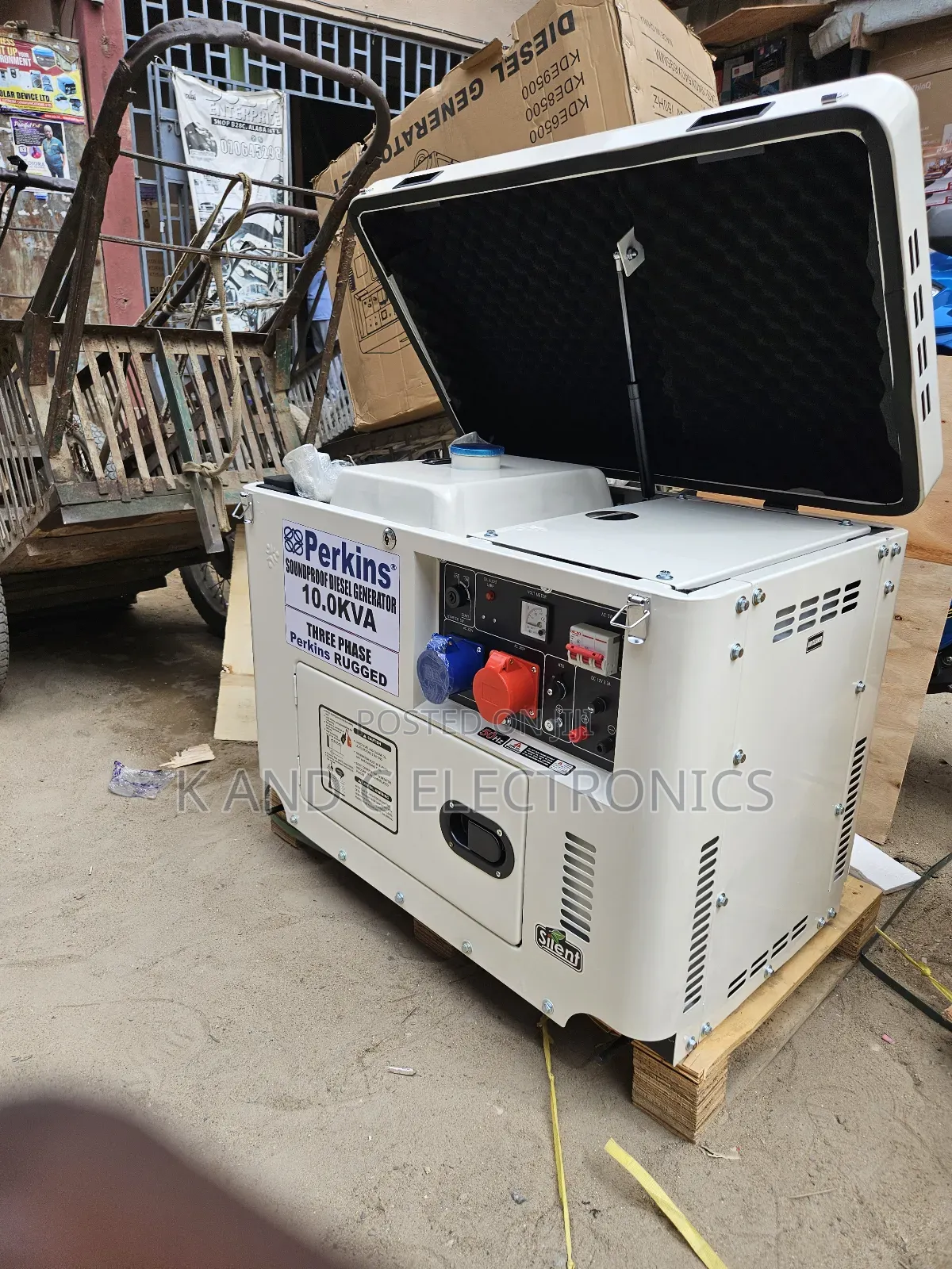 Perkins 10kva Diesel Soundproof Generator 100%Copper Wire