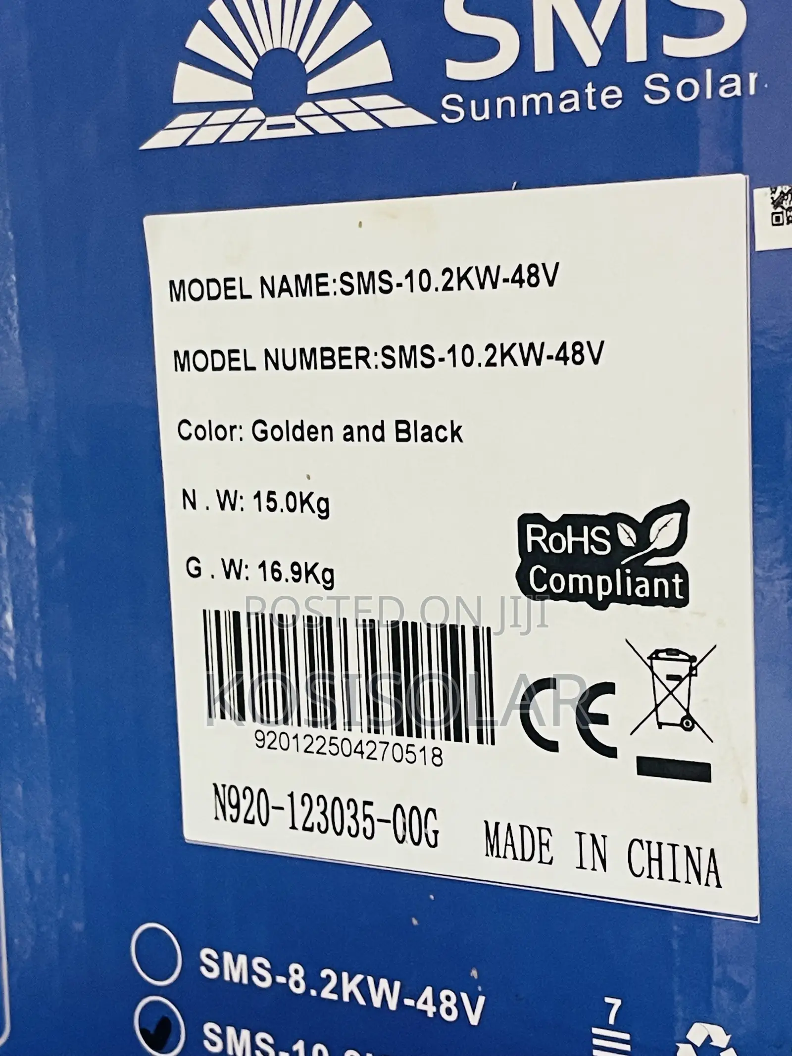 10.2kva 48v SMS Solar Inverter