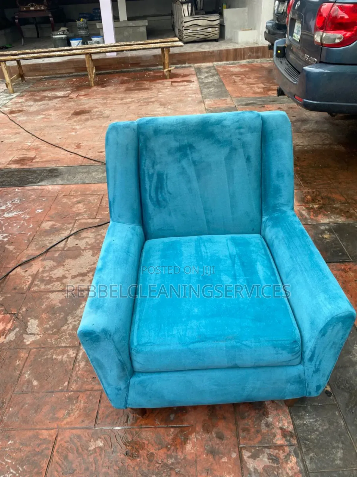 Chair Cleaning. Before and After