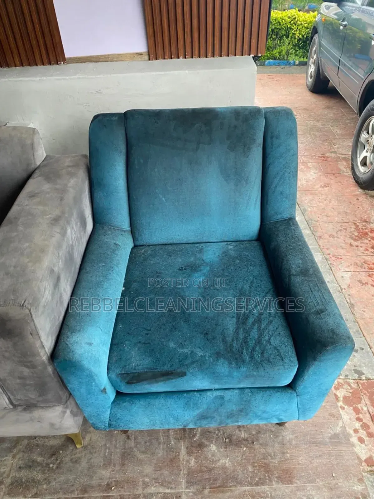 Chair Cleaning. Before and After