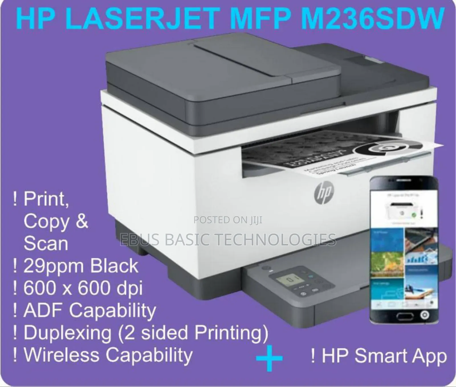Hp Laserjet Pro M236sdw All in One Printer