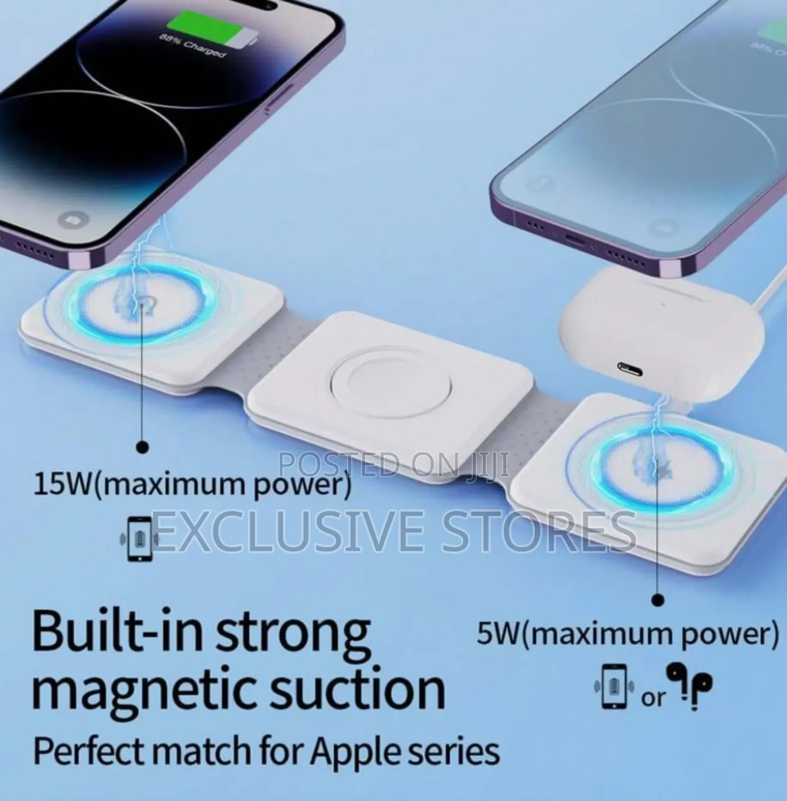 3in1 Magnetic Wireless Charger
