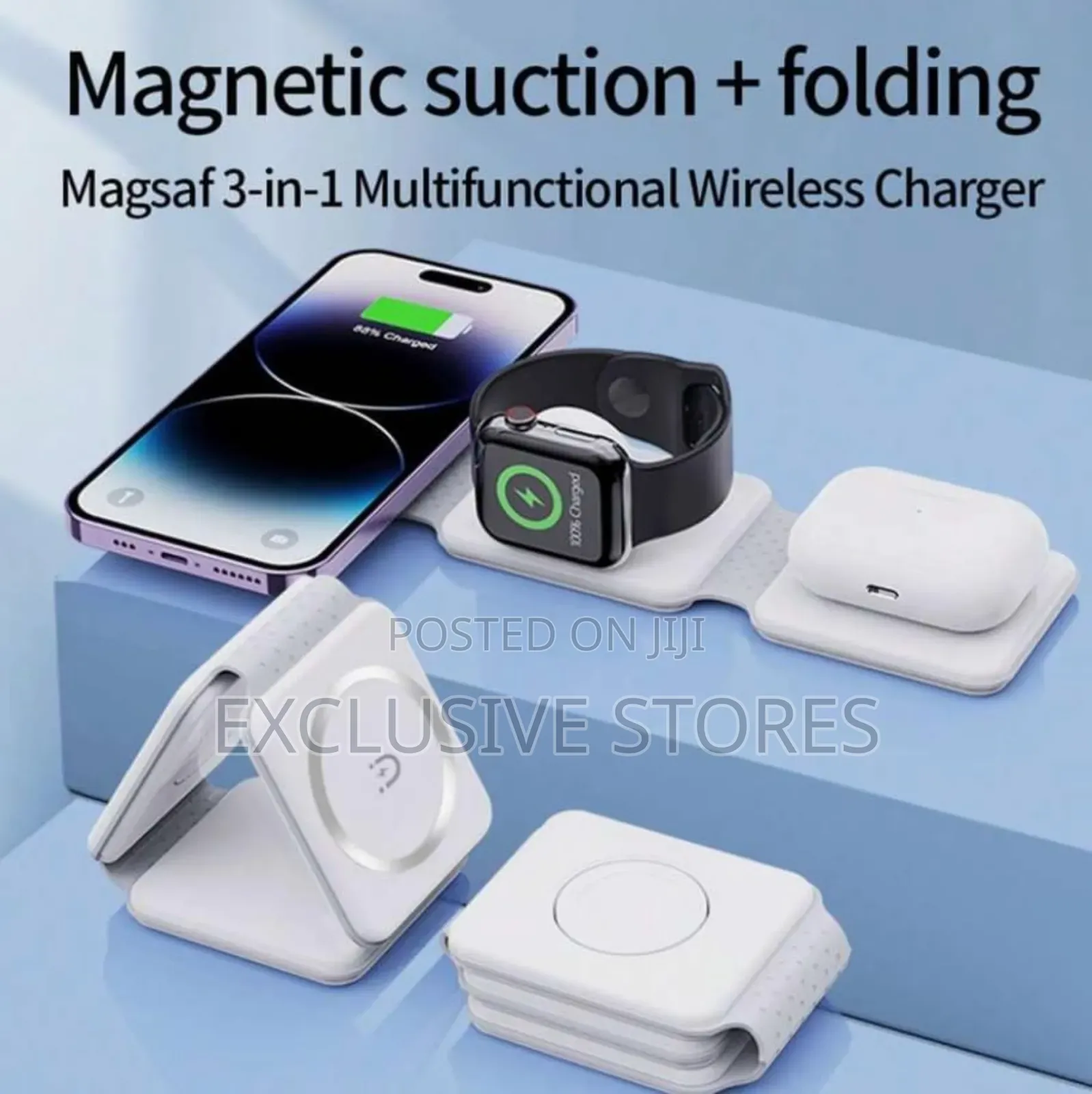 3in1 Magnetic Wireless Charger