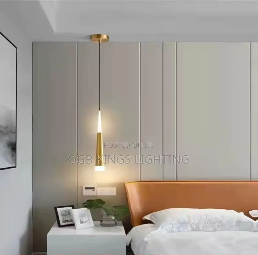 Nordic Led Pendant Lamp Long Hanging Wire Bedside Living,