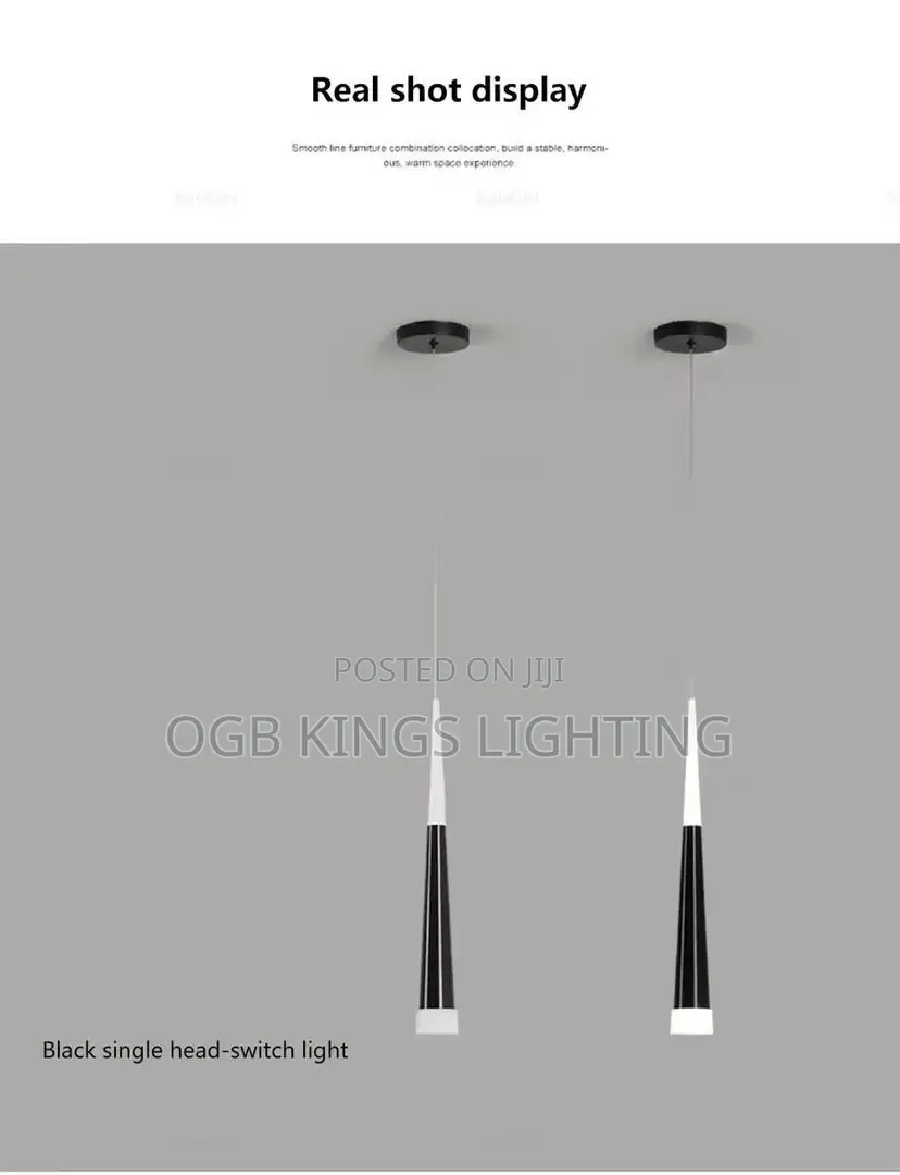 Nordic Led Pendant Lamp Long Hanging Wire Bedside Living,