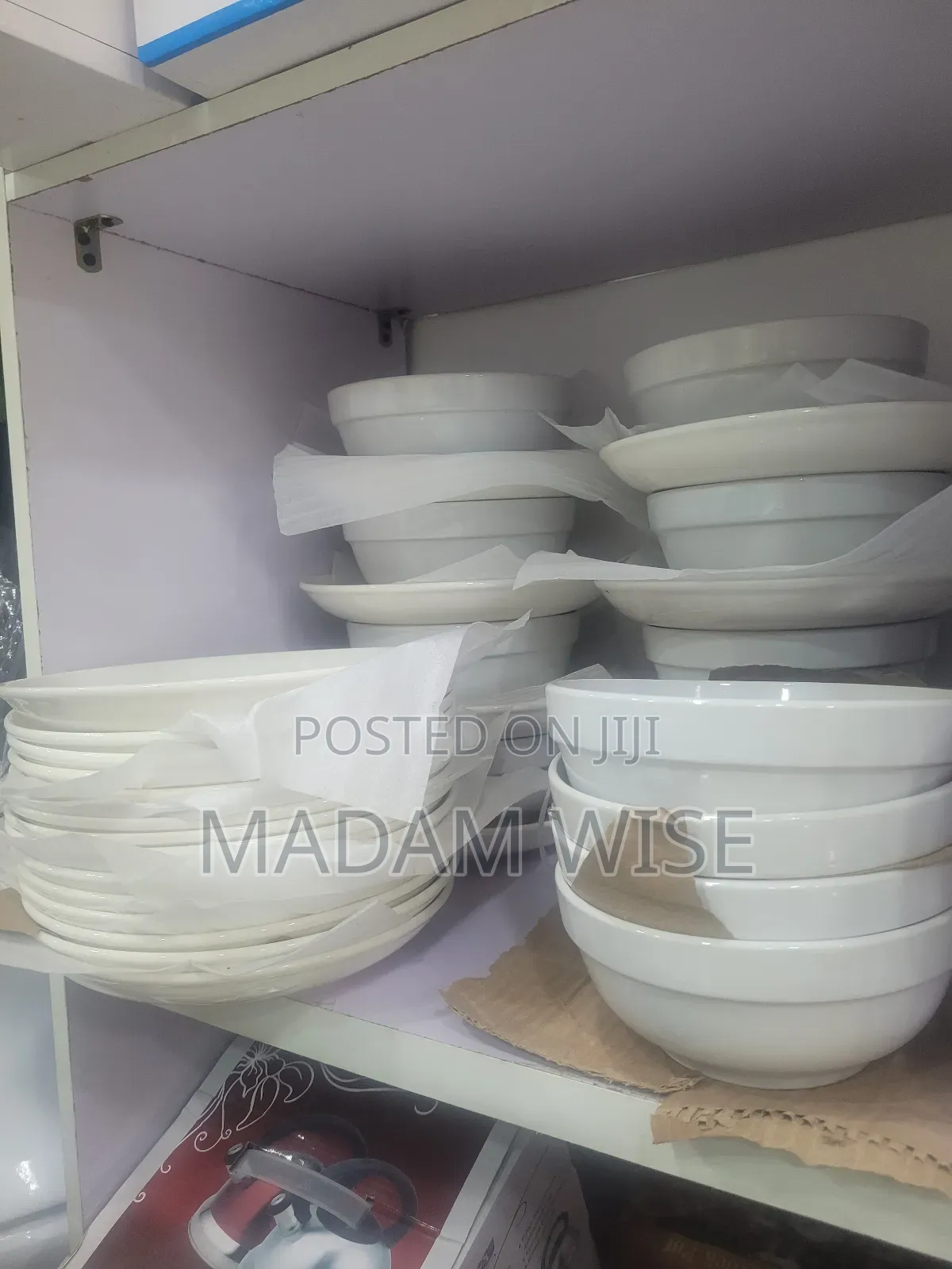 Set of Plates and Bowls.