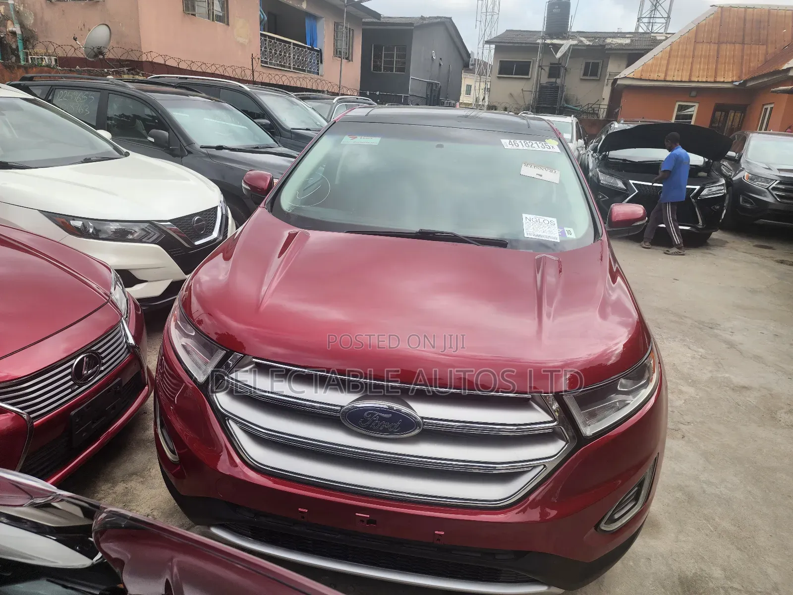 Ford Edge SEL 4dr SUV (2.0L 4cyl Turbo 6A) 2015 Red