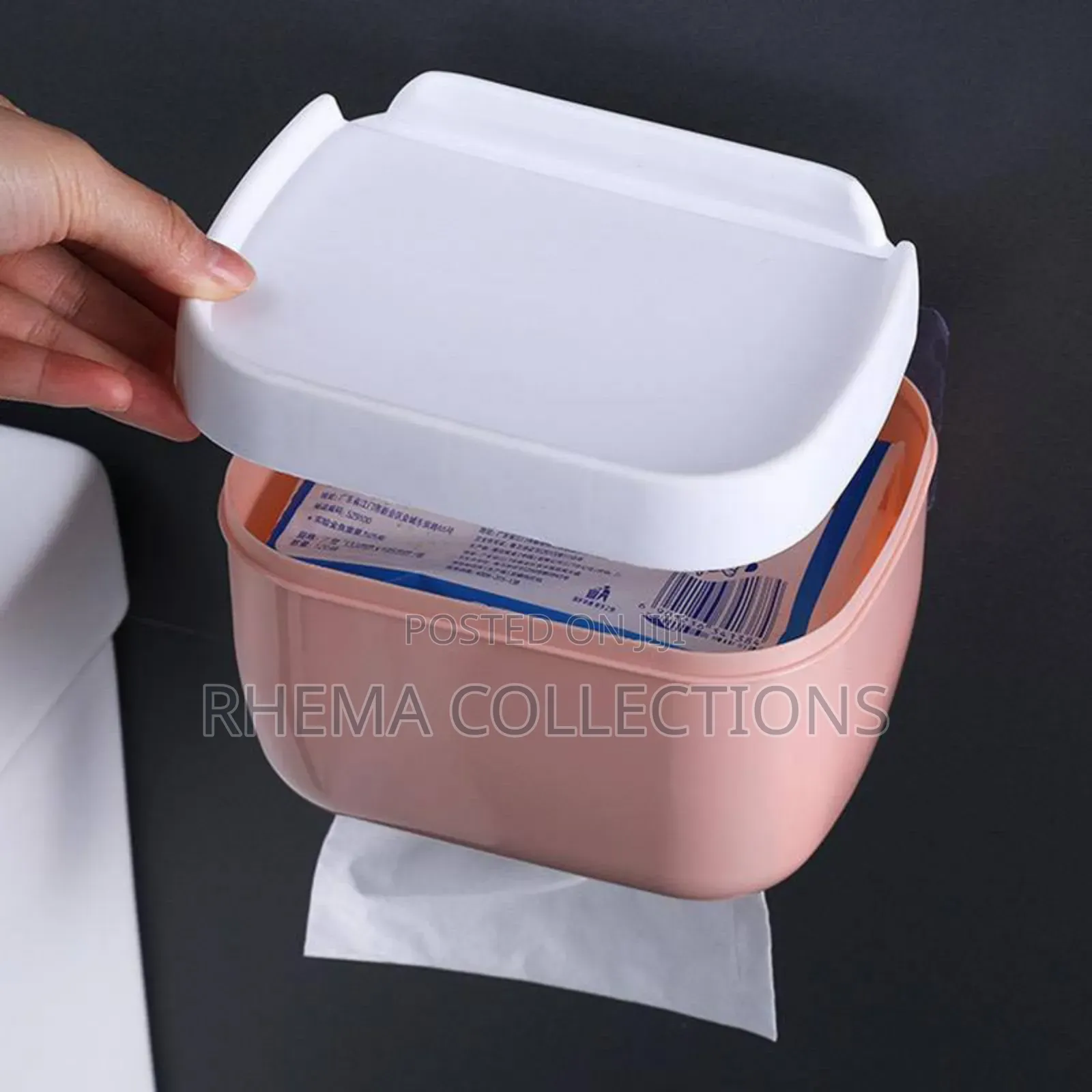 Punch Free Wall Mounted Tissue Holder for Bathroom/Kitchen