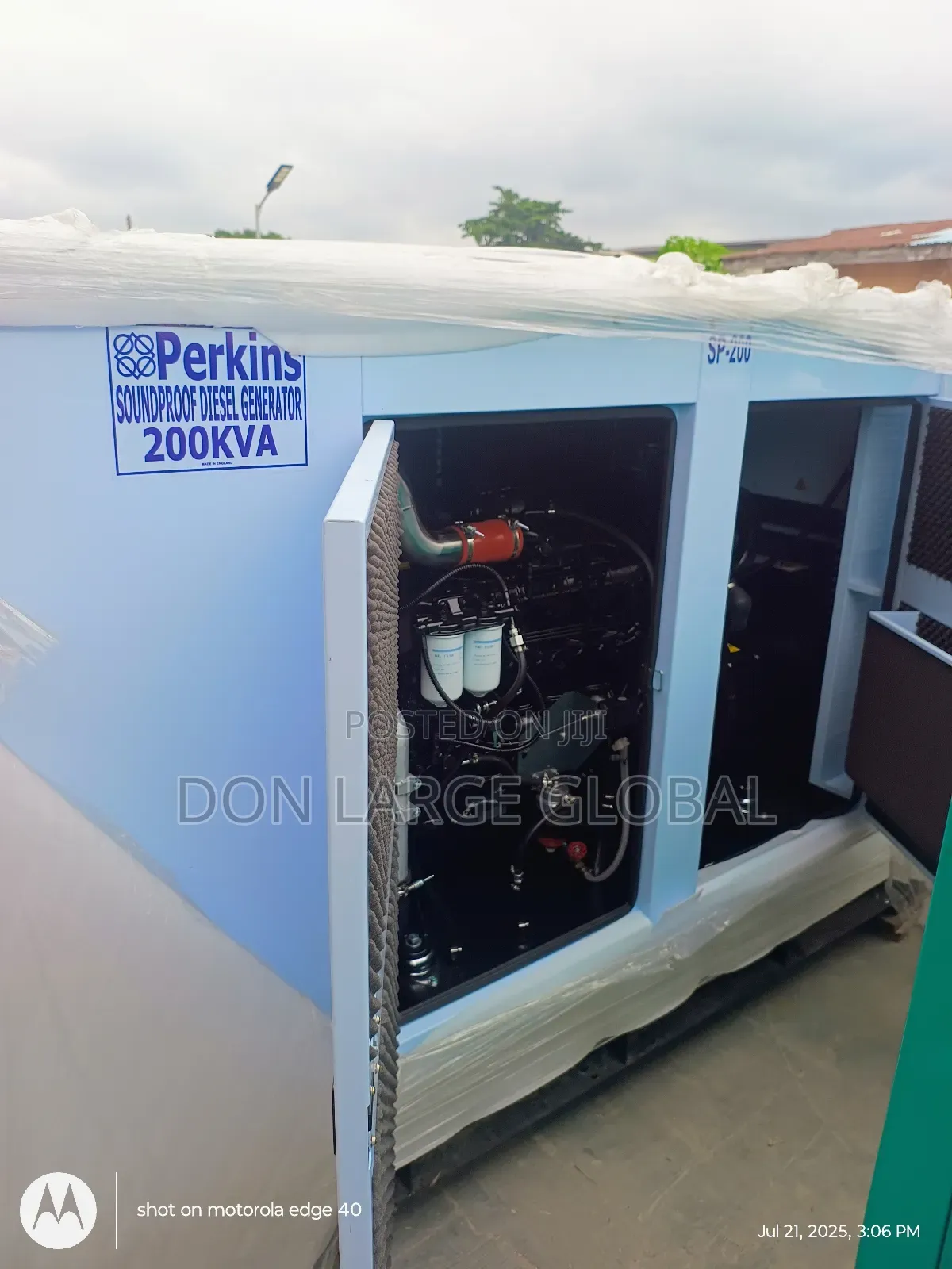 200kva Perkins Soundproof Diesel Generator