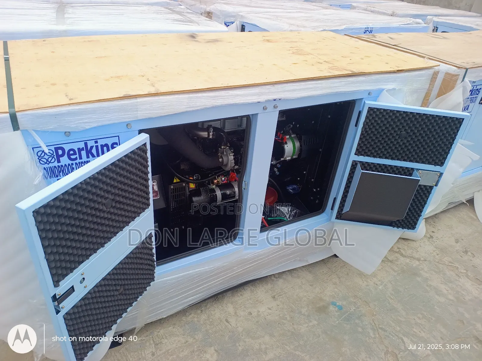 50kva Perkins Soundproof Diesel Generator