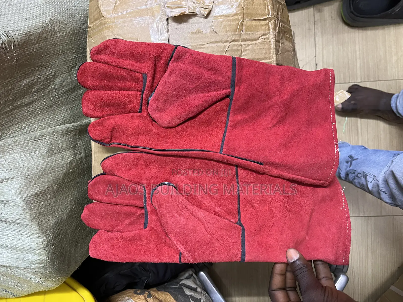 Leather Safety Hand Glove