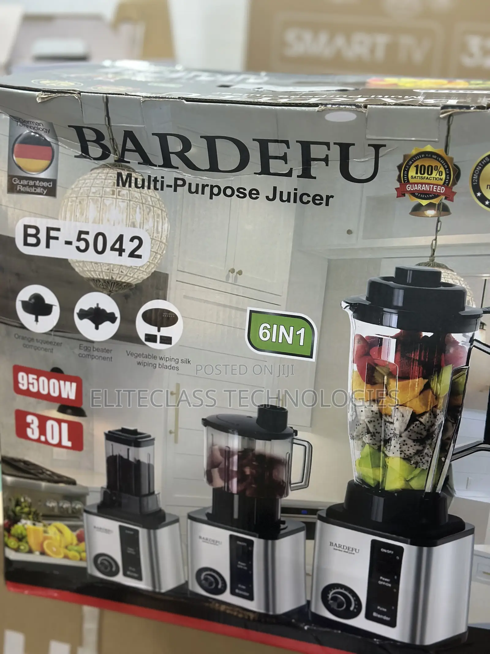 Highspeed Bardefu Bf‐5042 6‐In‐1 Multi‐Purpose Blender