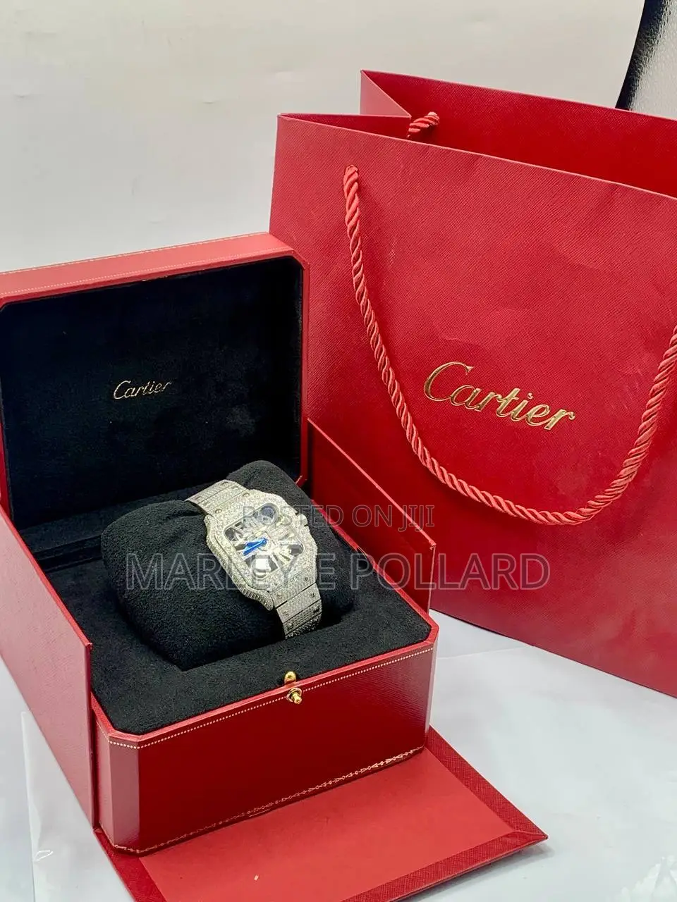 High Quality Cartier Iced Out Watch