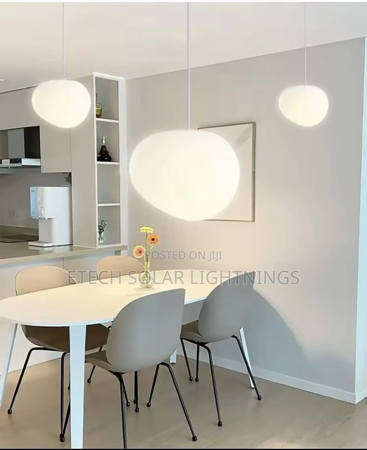 Nordic Modern Minimalist Pebble Pendant Chandelier Light