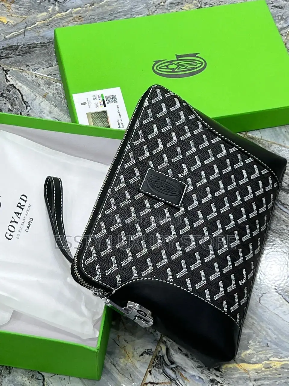 High Goyard Men Quality Clutch Bag