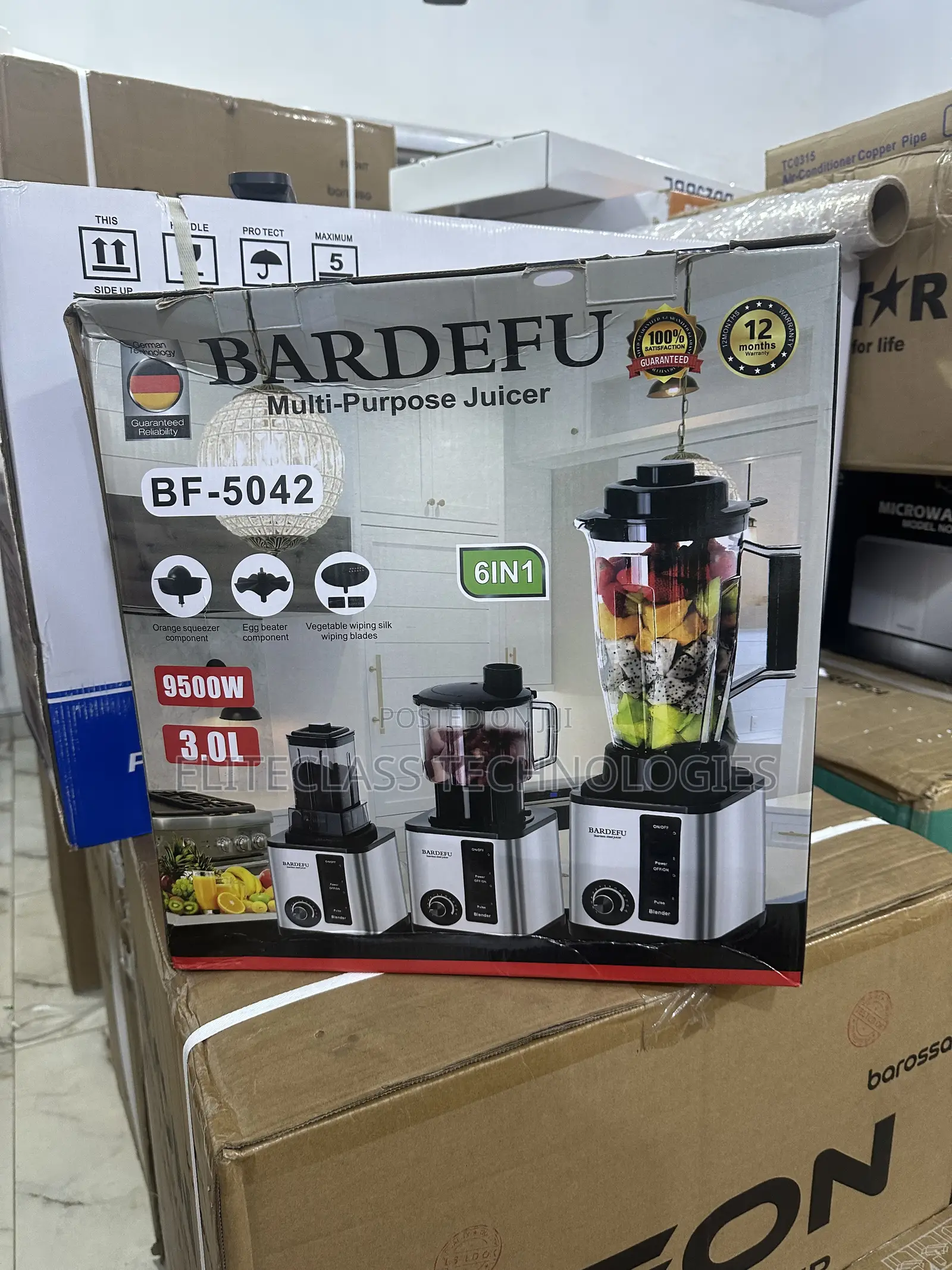 Space Saving Bardefu Bf‐5042 6‐In‐1 Multi‐Purpose Blender