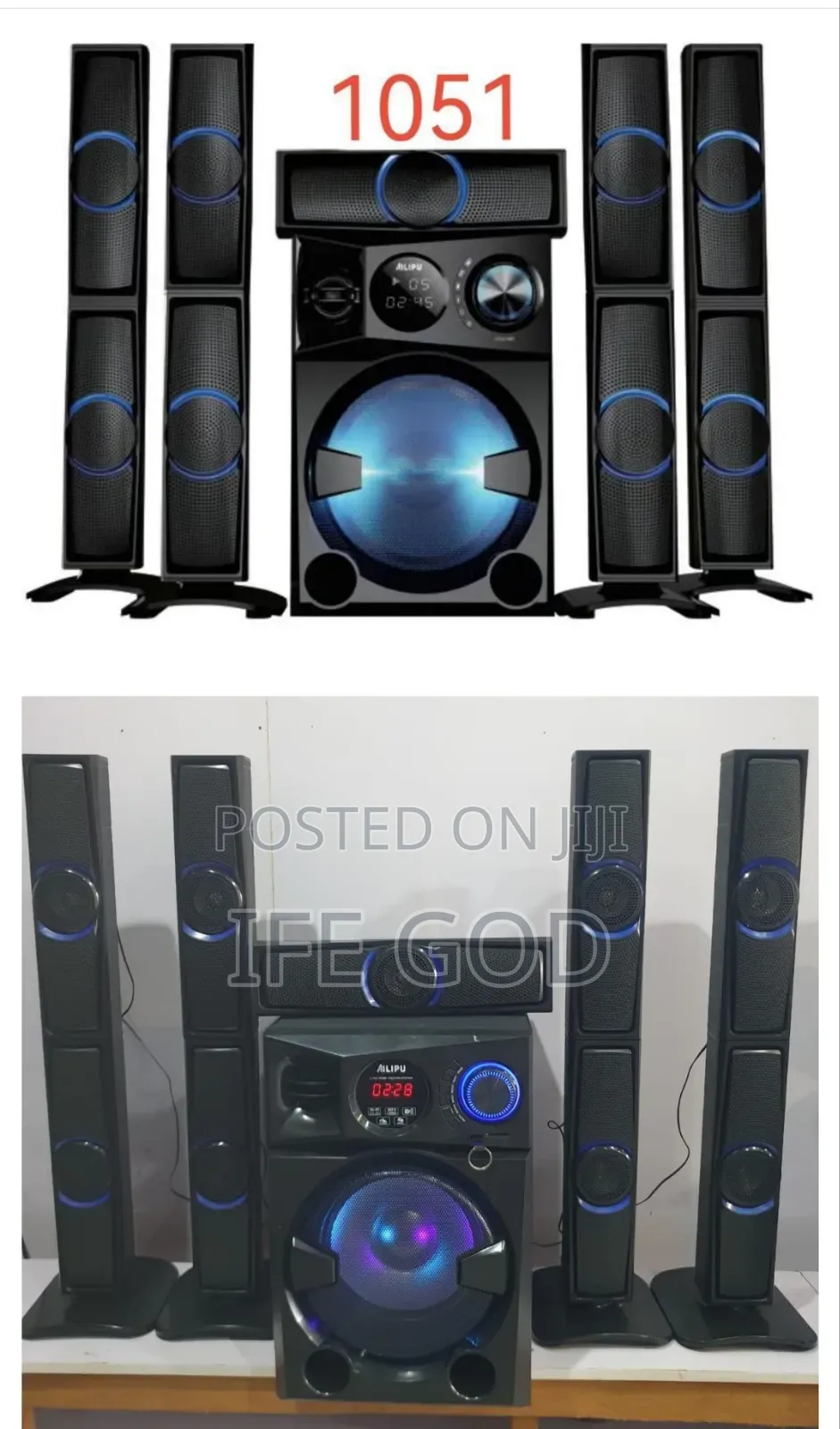 Original Ailipu 5 In 1 Powerful Home Theater Bluetooth Usb