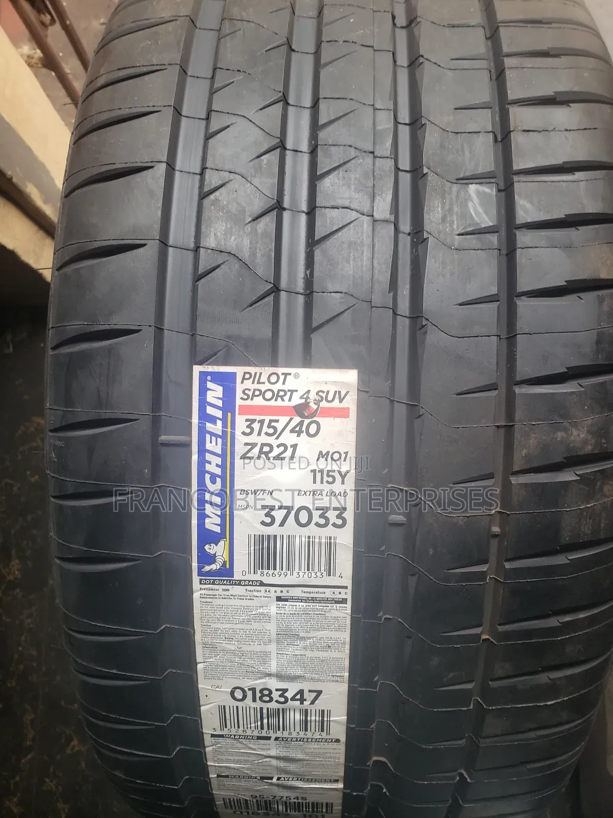 315/40r21 Michelin Premium Tyre