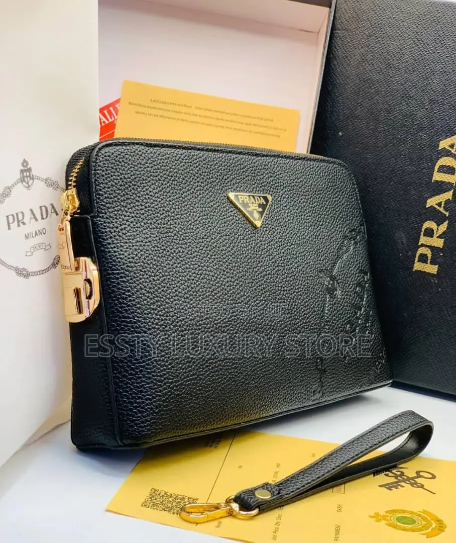 Prada Quality Luxury Genuine Leather Purse