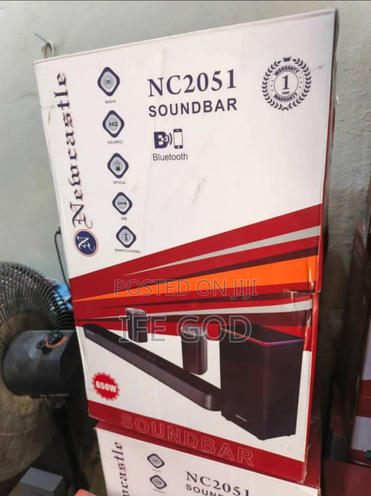Original Newcastle 2025 Model 650watts Powerful Soundbar