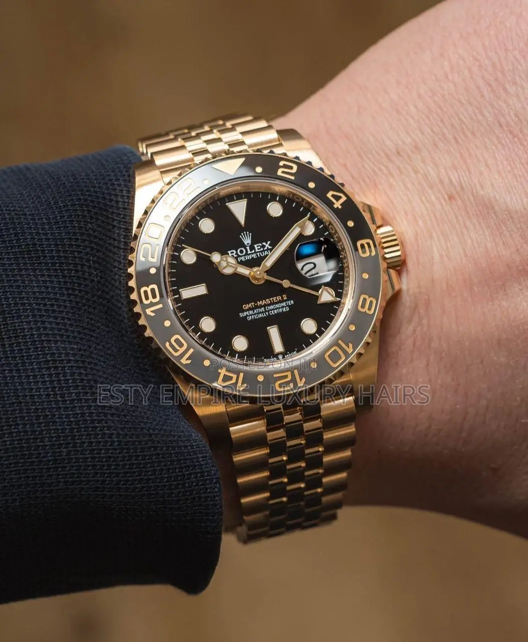 Rolex Quality Luxury Men Chain Strap Wristwatch