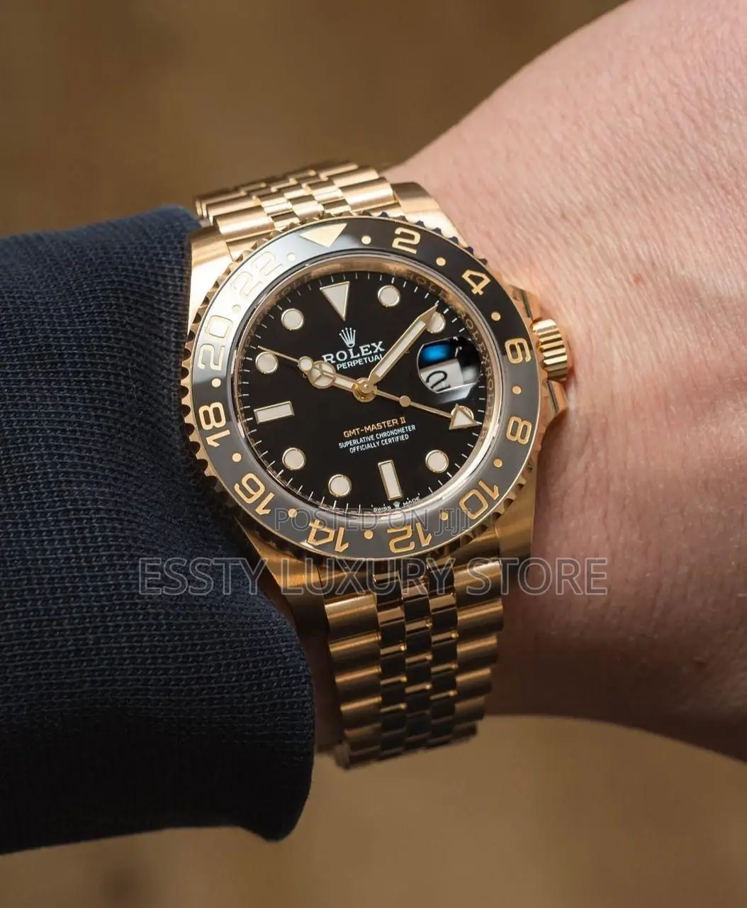 Rolex Quality Luxury Men Chain Strap Wristwatch