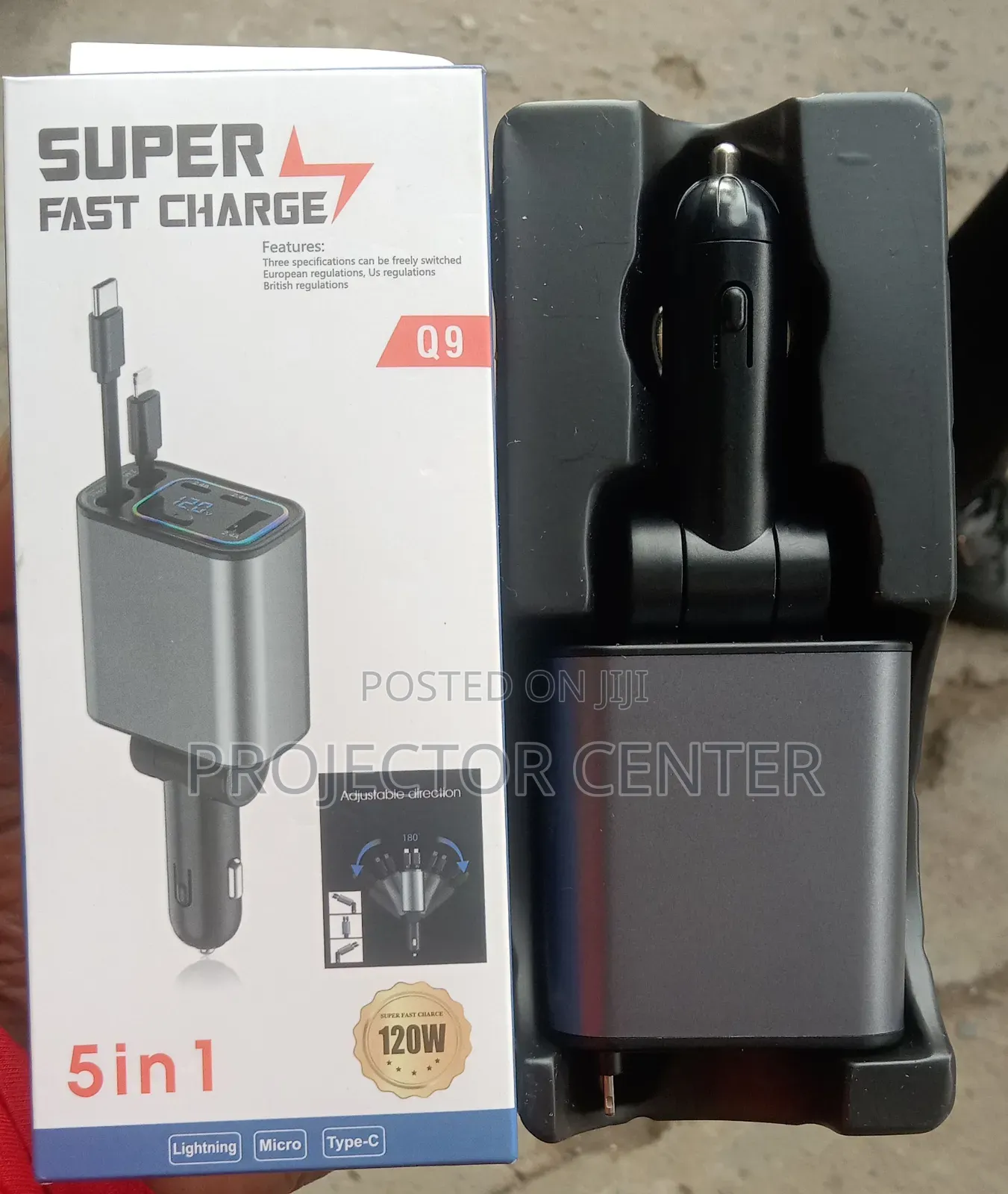 5in1 Super Fast Car Travel Charger