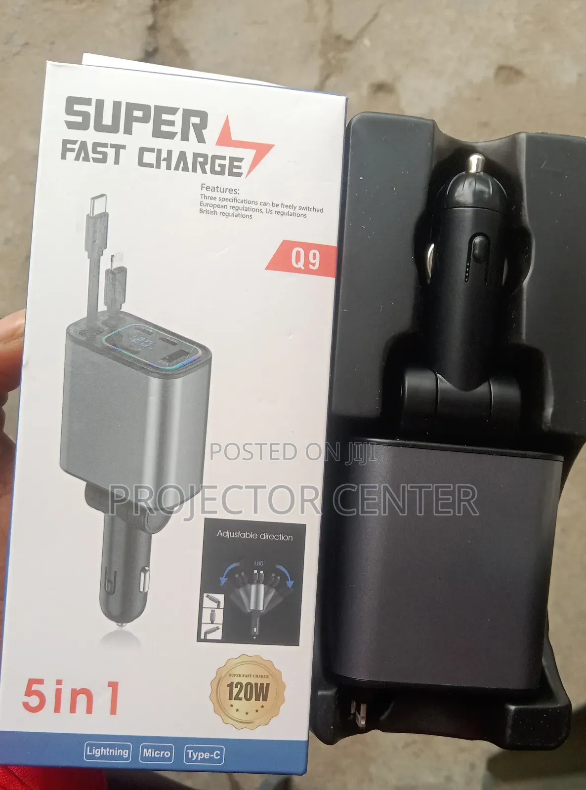 5in1 Super Fast Car Travel Charger