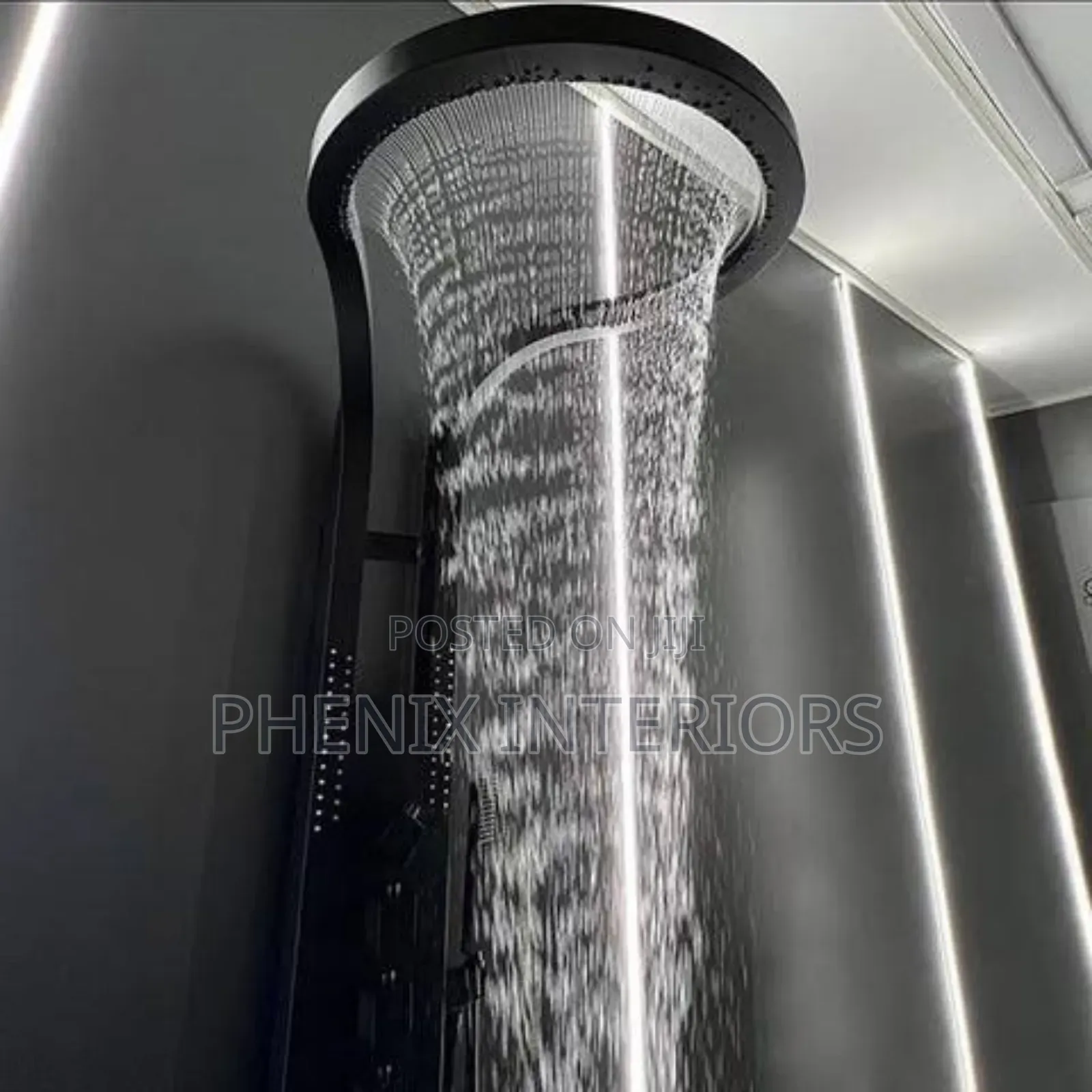 Tornado Rainfall Modern Shower Panels With Jet