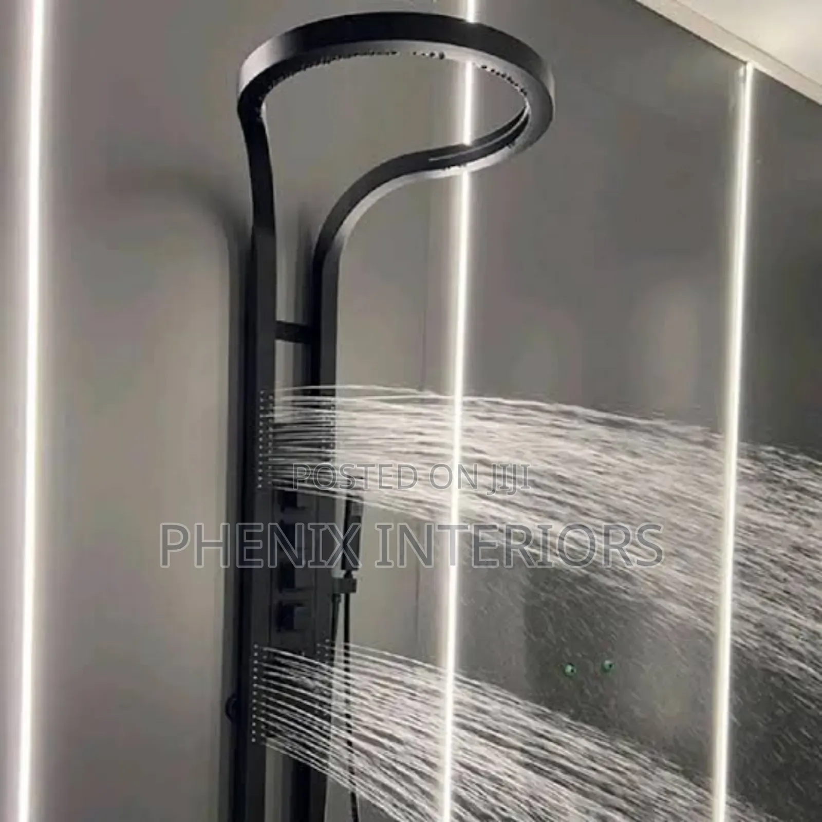 Tornado Rainfall Modern Shower Panels With Jet