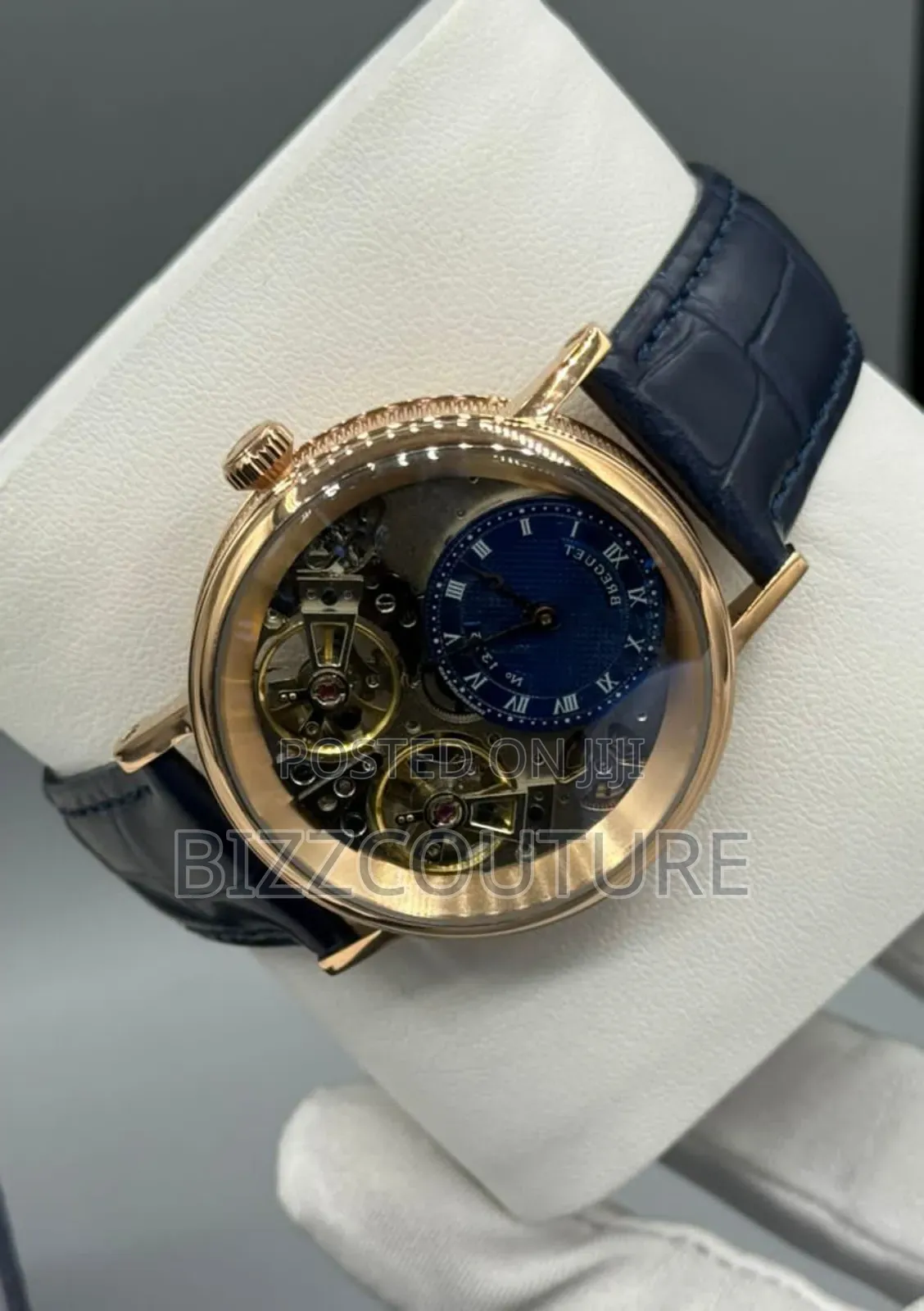 Original Breguet Mechanical Black Genuine Leather Watch