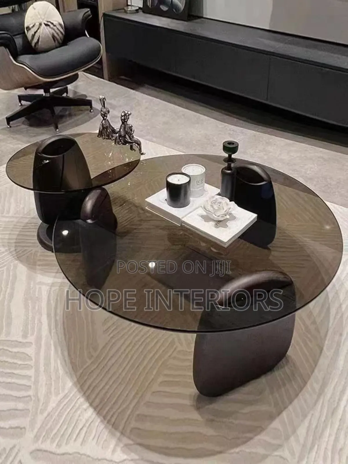 Glass Two in One Center Table