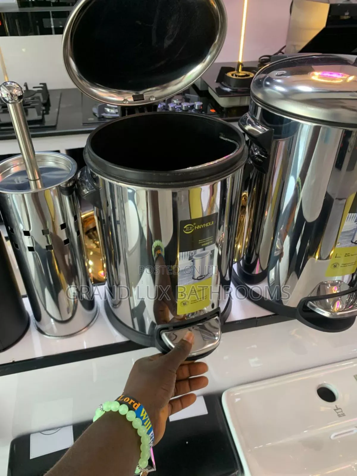 Stainless Steel Pedal Bin With Soft-Close Lid
 5liter