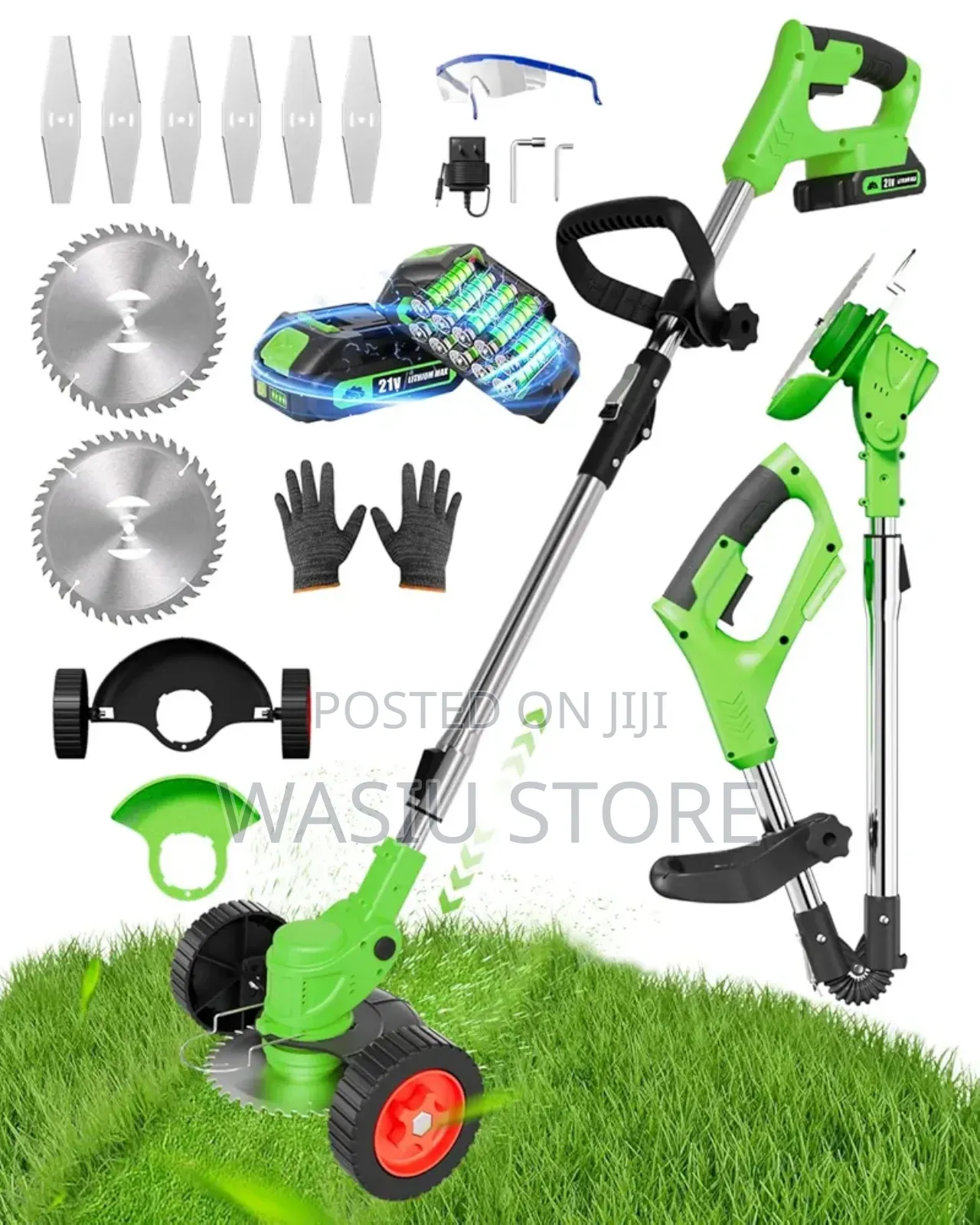 Cordless Electric Weed Wacker/Trimmer With 2 Batteries