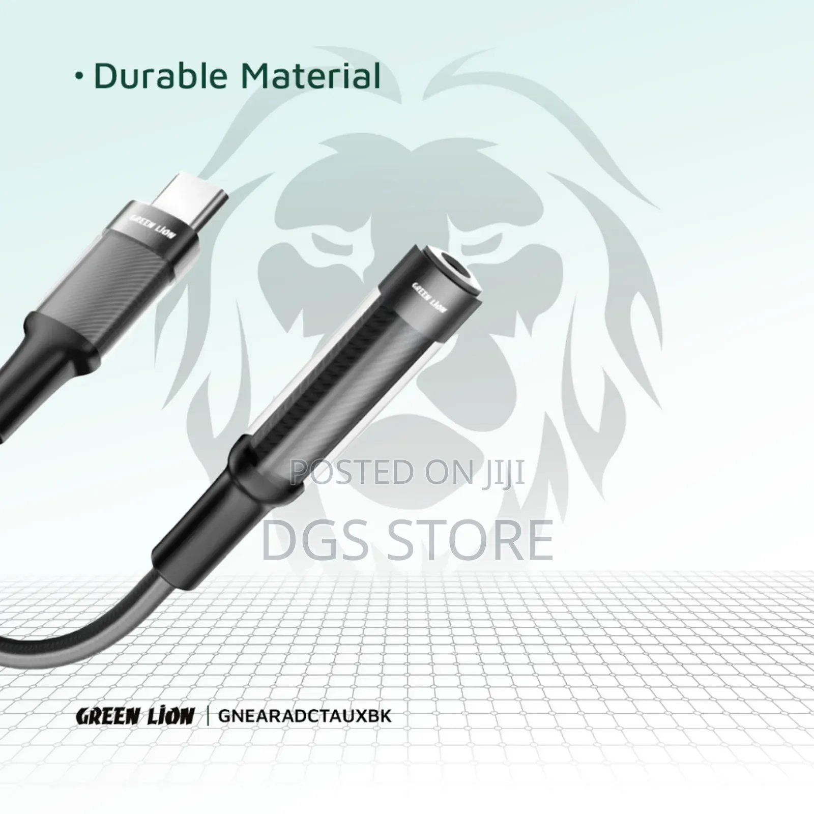 Green Lion Earphone Adapter Usb C to 3.5 Audio Jack