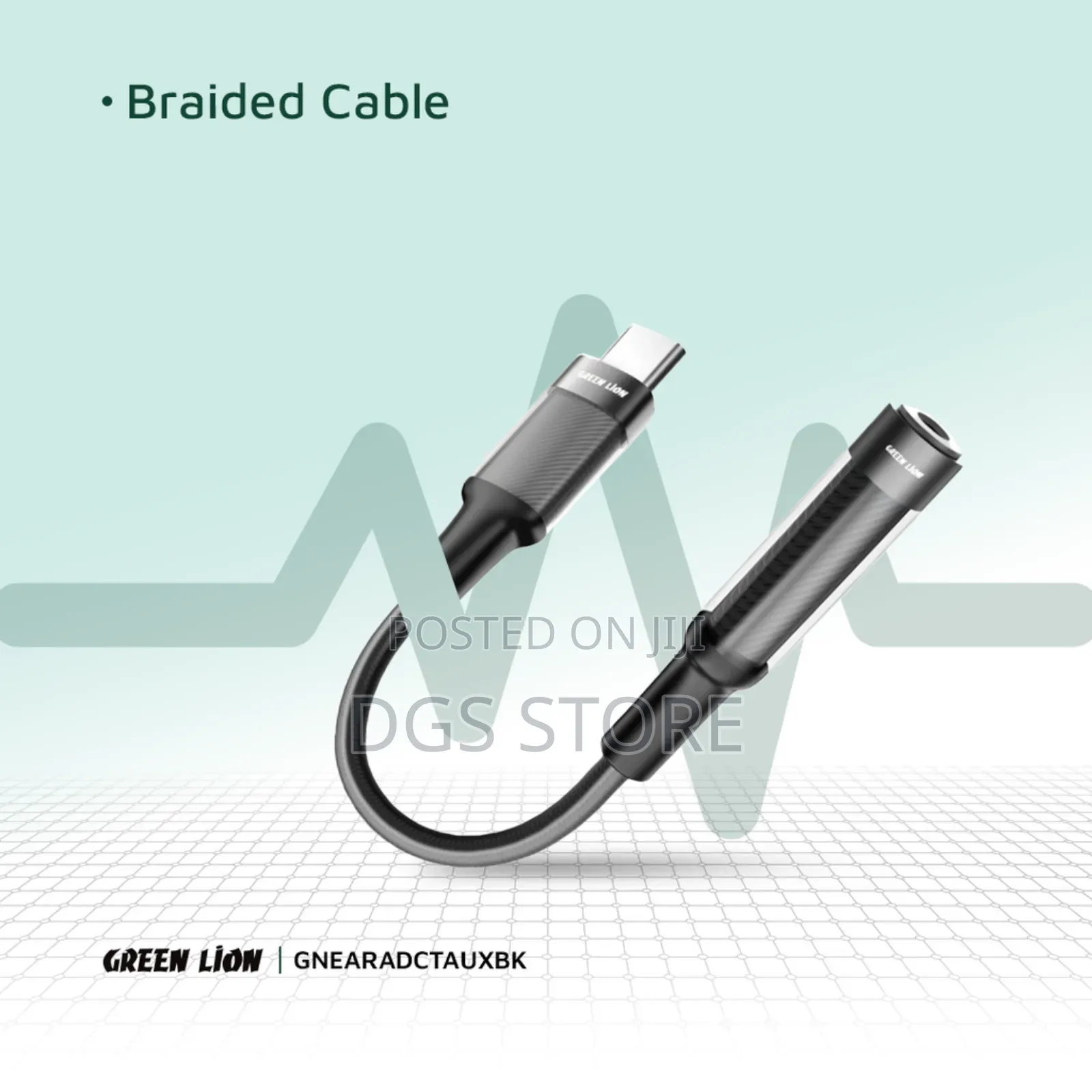 Green Lion Earphone Adapter Usb C to 3.5 Audio Jack