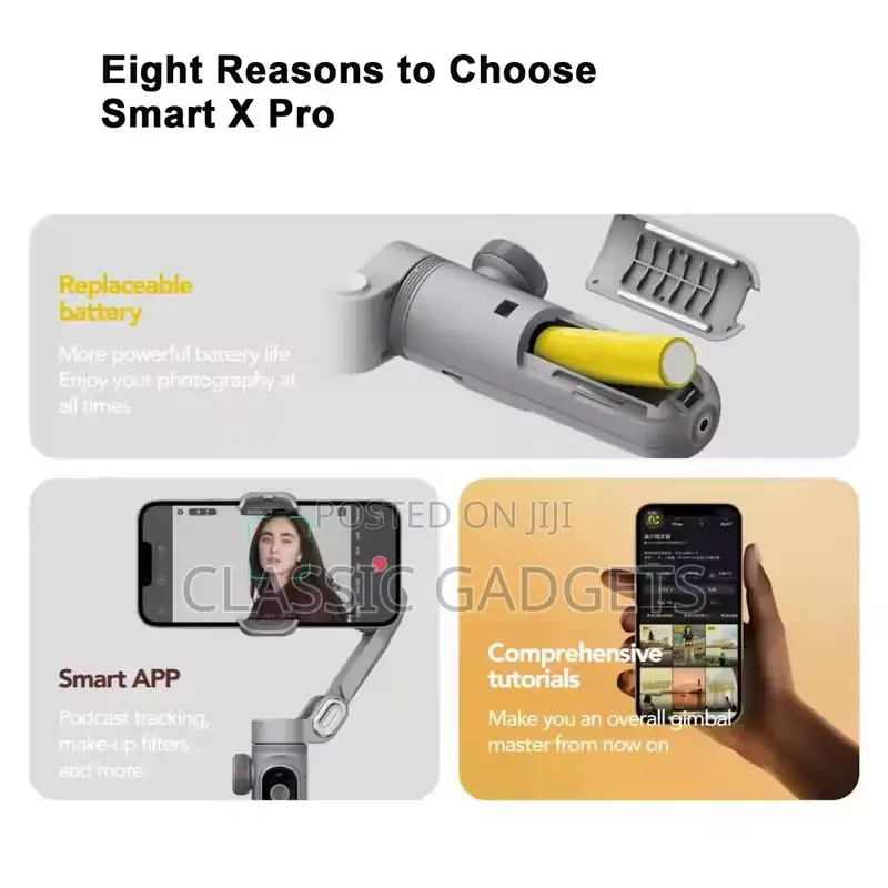 Smart X Pro Handheld Smartphone 3-Axis Gimbal