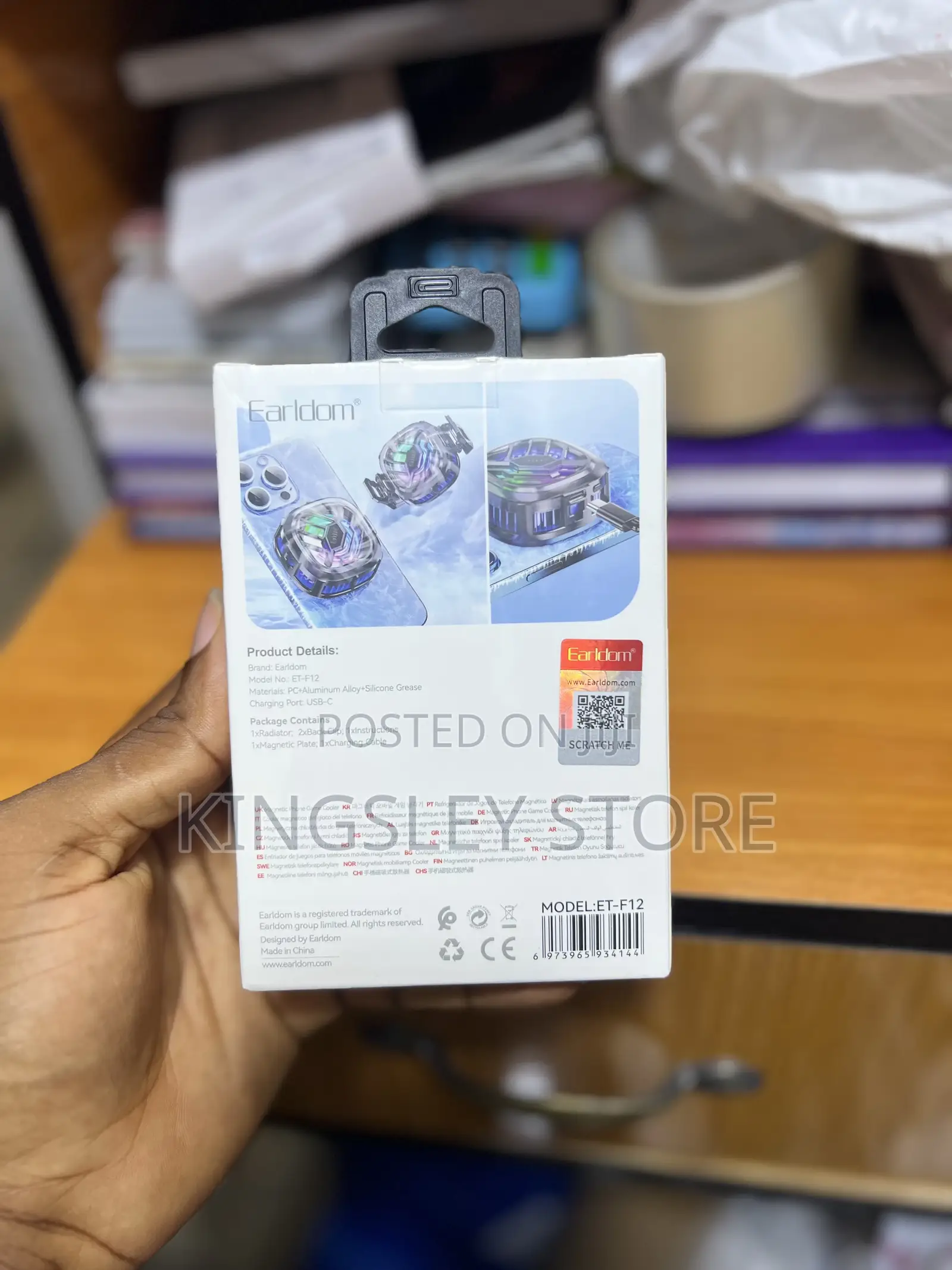 Magnetic Semiconductor Phone Cooler for Gaming