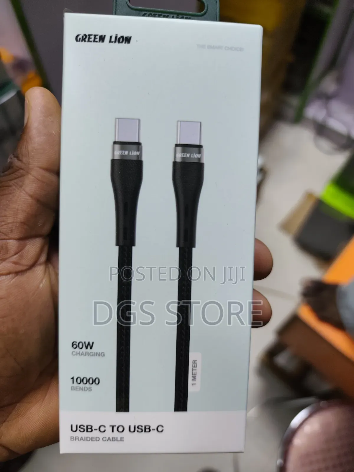 Green Lion Usb C to Usb C Braided Cable 1m