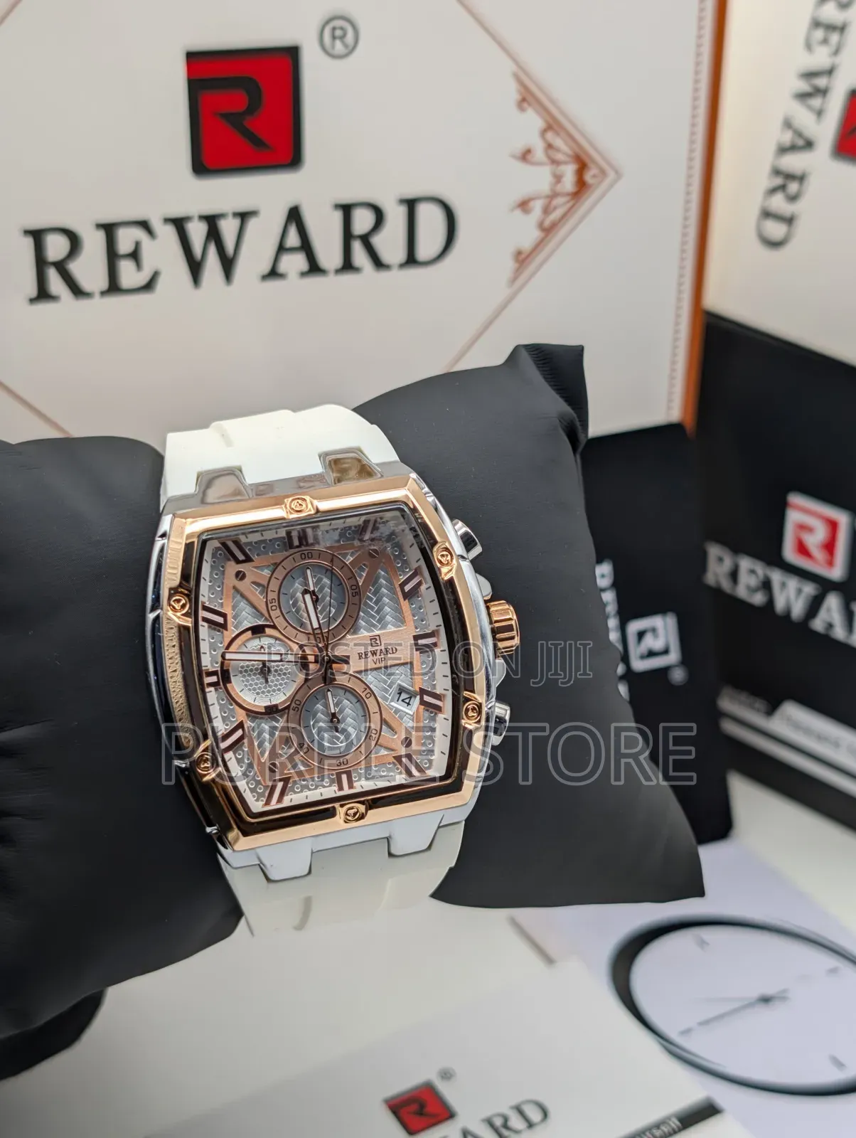 Reward Chronograph Rubber Strap-Watch-Fully-Packaged