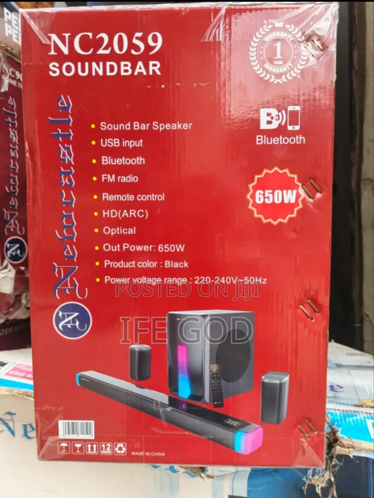 Original Newcastle 3 In 1 Powerful Soundbar 650w Bluetooth