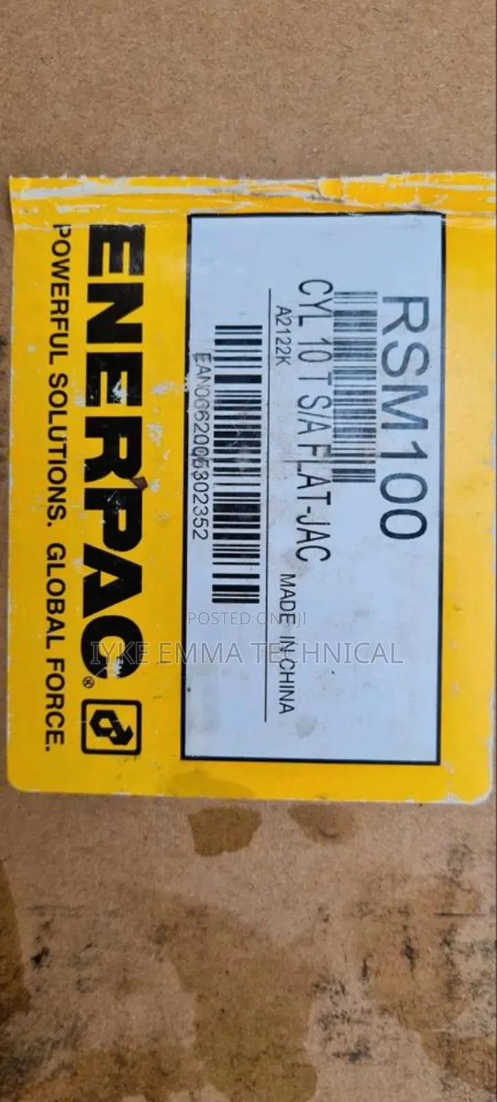 Enerpac Rsm100 Hydraulic Cylinder Jack 10 Ton