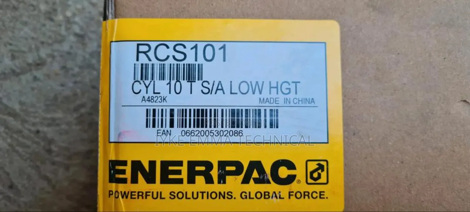 Enerpac Rcs101 Hydraulic Cylinder Jack 10 Ton